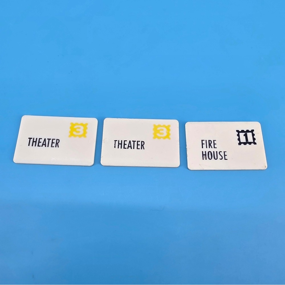 Vintage Fisher Price Main Street Letters Set Mail Pieces Envelopes Theater Fire